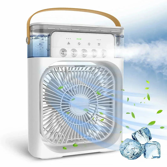 3 In 1 Air Cooler Portable Air Conditioners and Humidifier Fan with LED Light