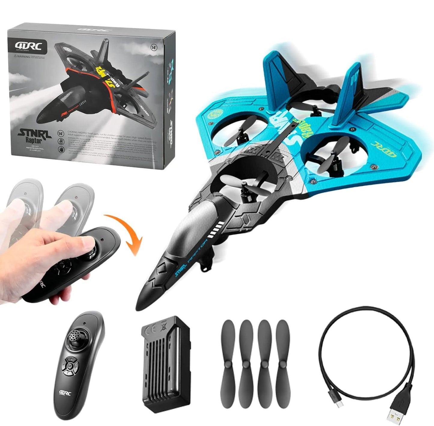 V17 RC Remote Control Airplane 2.4G Remote Control Fighter
