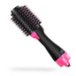 One Step Hair Dryer and Volumizer Round Hot Air Brush 3 in 1 Anti-Scald Negative Ion Hair Straightener Brush Comb Curler Styler