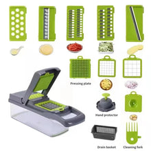 12 in 1 Multifunctional Vegetable Slicer Cutter Shredders Slicer With Basket