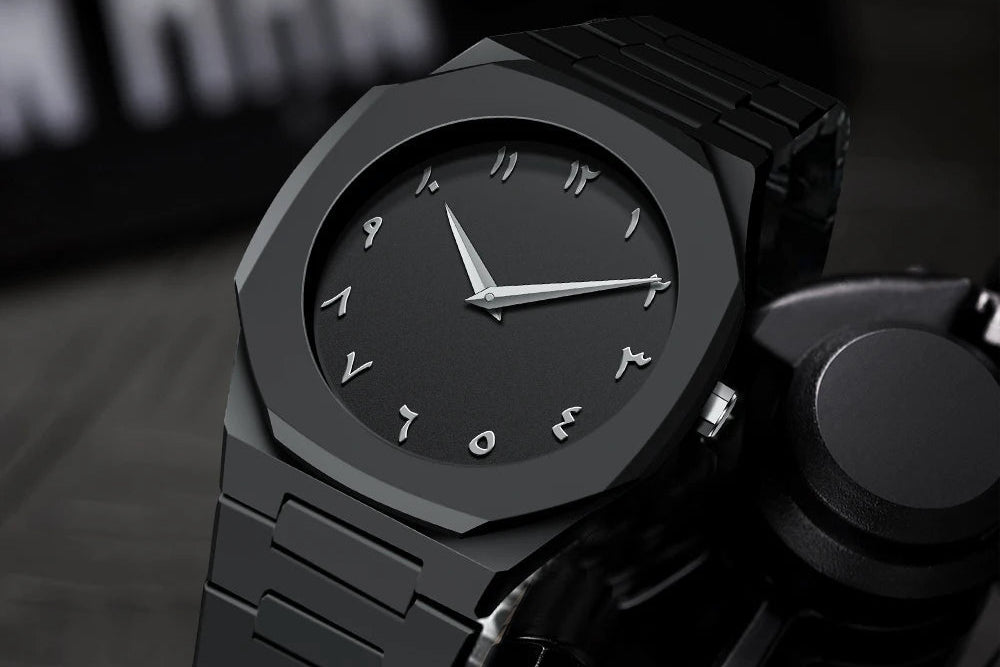 Neutral Casual High-End Quartz Watch Arabic Numerals Waterproof Wristwatch Southeast Asia Style