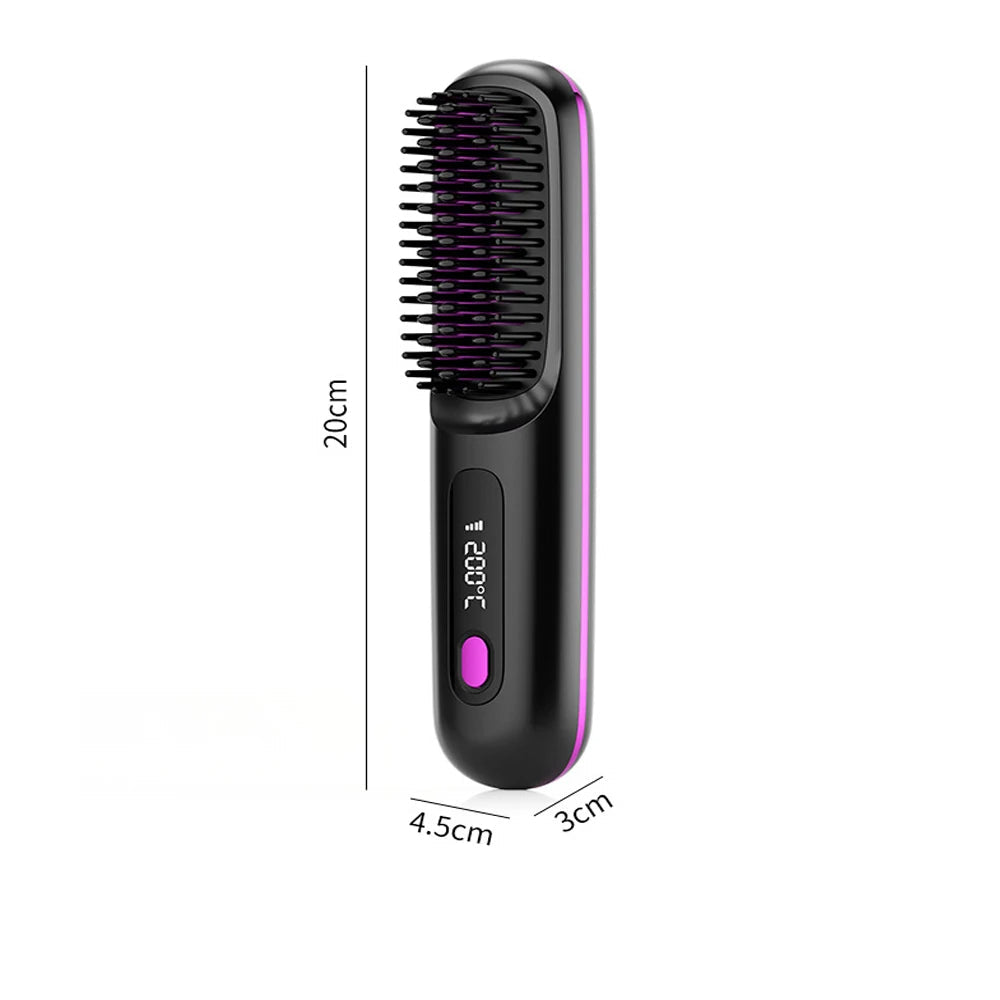 Portable Hair Straight Comb And Hair Straightening Brush