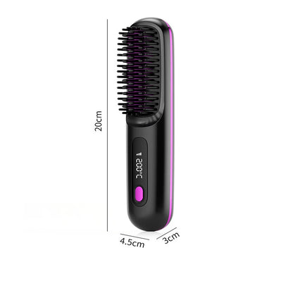 Portable Hair Straight Comb And Hair Straightening Brush