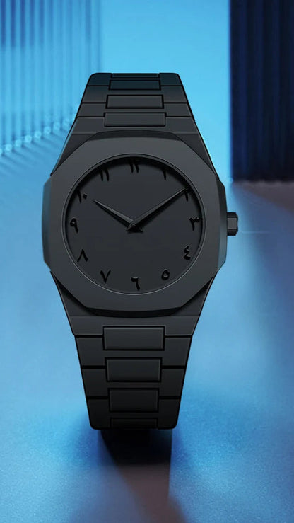 Neutral Casual High-End Quartz Watch Arabic Numerals Waterproof Wristwatch Southeast Asia Style