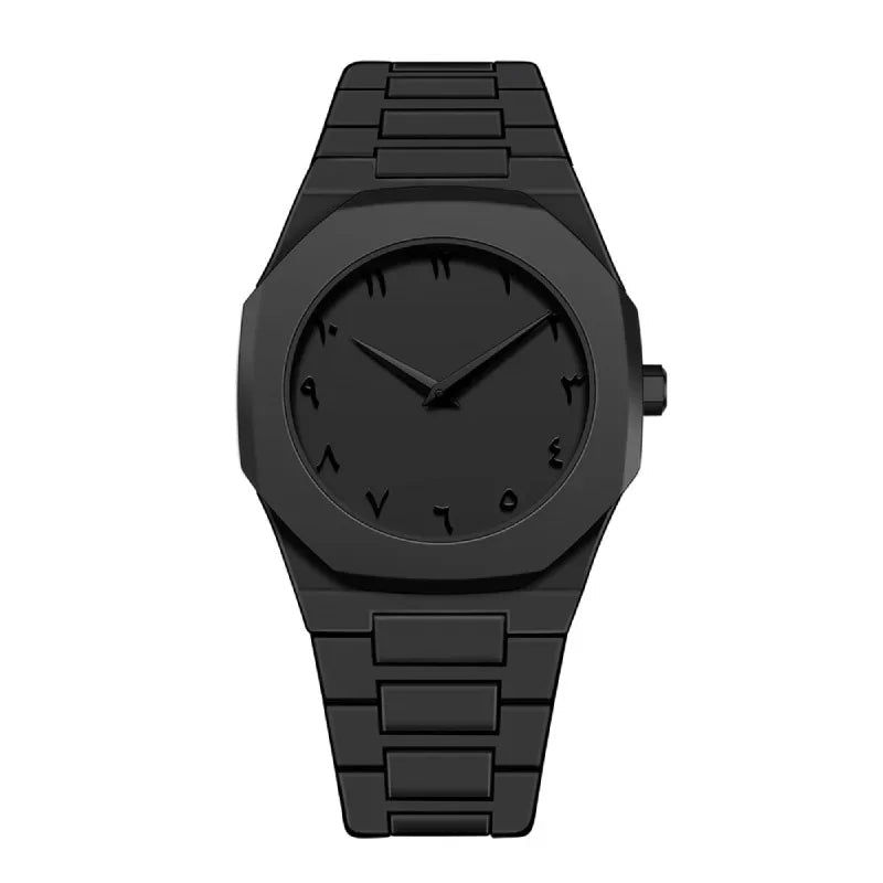 Neutral Casual High-End Quartz Watch Arabic Numerals Waterproof Wristwatch Southeast Asia Style