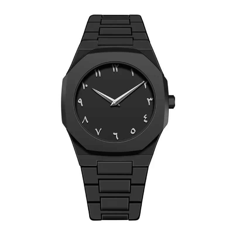 Neutral Casual High-End Quartz Watch Arabic Numerals Waterproof Wristwatch Southeast Asia Style