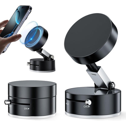 Ultra Magnetic Phone Holder Foldable Car Phone Mount Dashboard Phone Bracket 360 Degree Rotation Vacuum Suction Cup GPS Stand