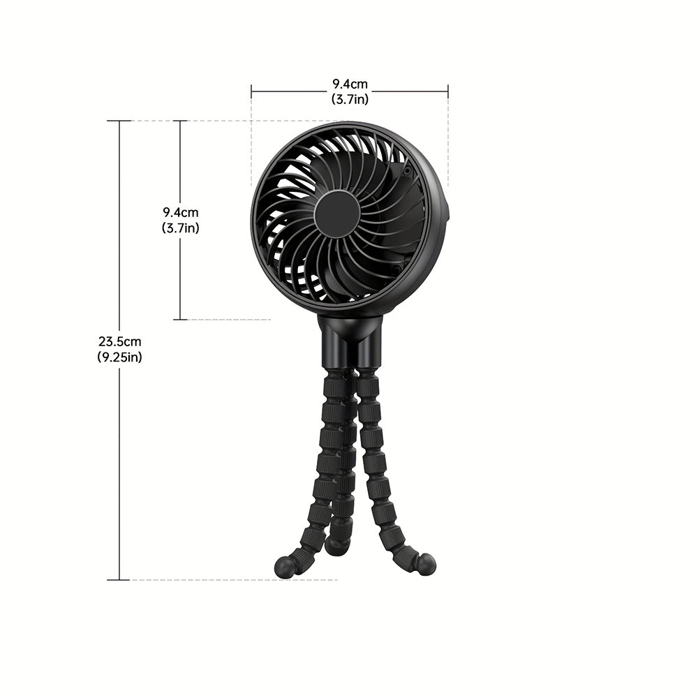 Octopus Mini Fan Multi-Function Folding Usb Desktop Outdoor Stroller Handheld Fan for Easy Portability