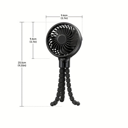 Octopus Mini Fan Multi-Function Folding Usb Desktop Outdoor Stroller Handheld Fan for Easy Portability