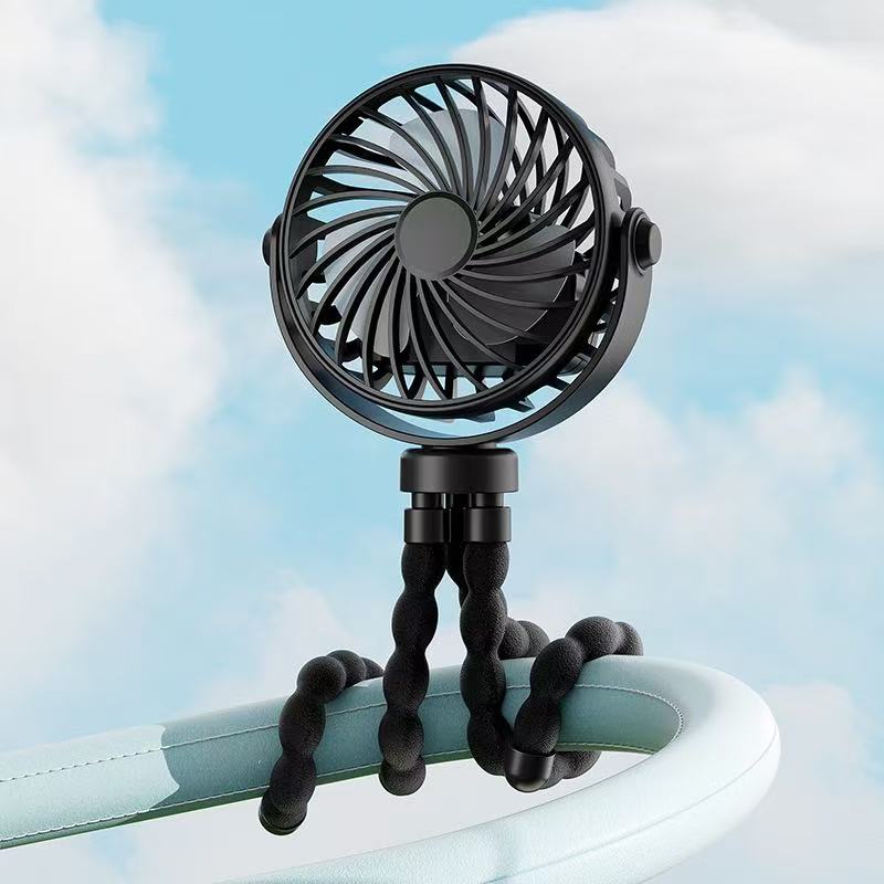 Octopus Mini Fan Multi-Function Folding Usb Desktop Outdoor Stroller Handheld Fan for Easy Portability