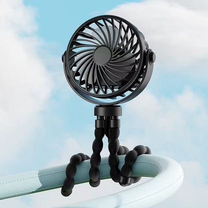 Octopus Mini Fan Multi-Function Folding Usb Desktop Outdoor Stroller Handheld Fan for Easy Portability