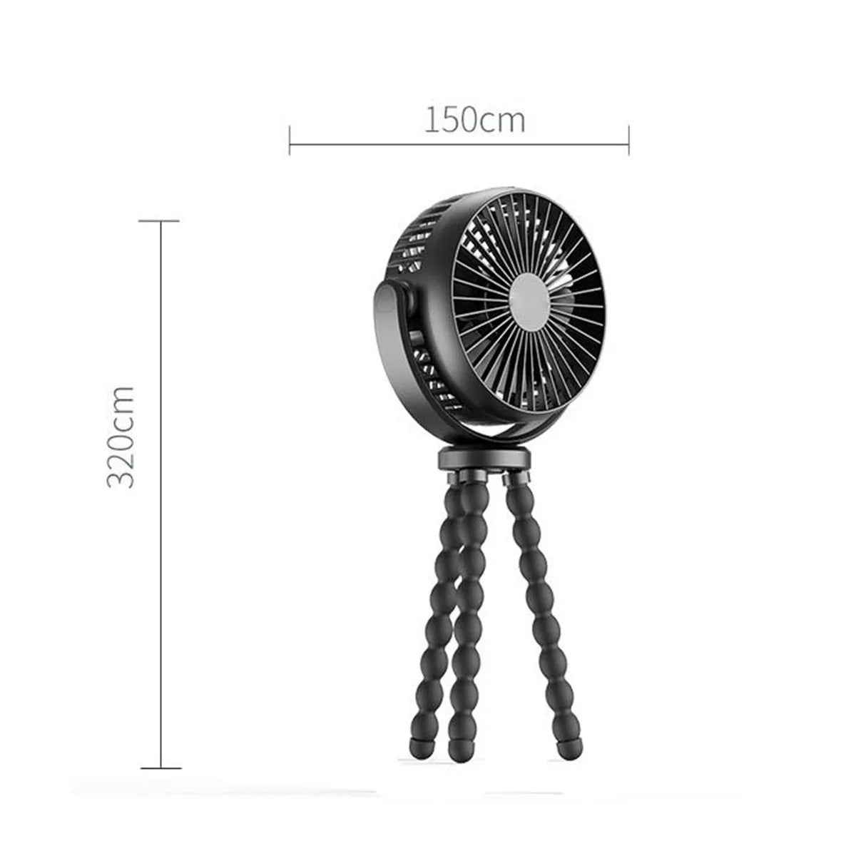 Octopus Mini Fan Multi-Function Folding Usb Desktop Outdoor Stroller Handheld Fan for Easy Portability
