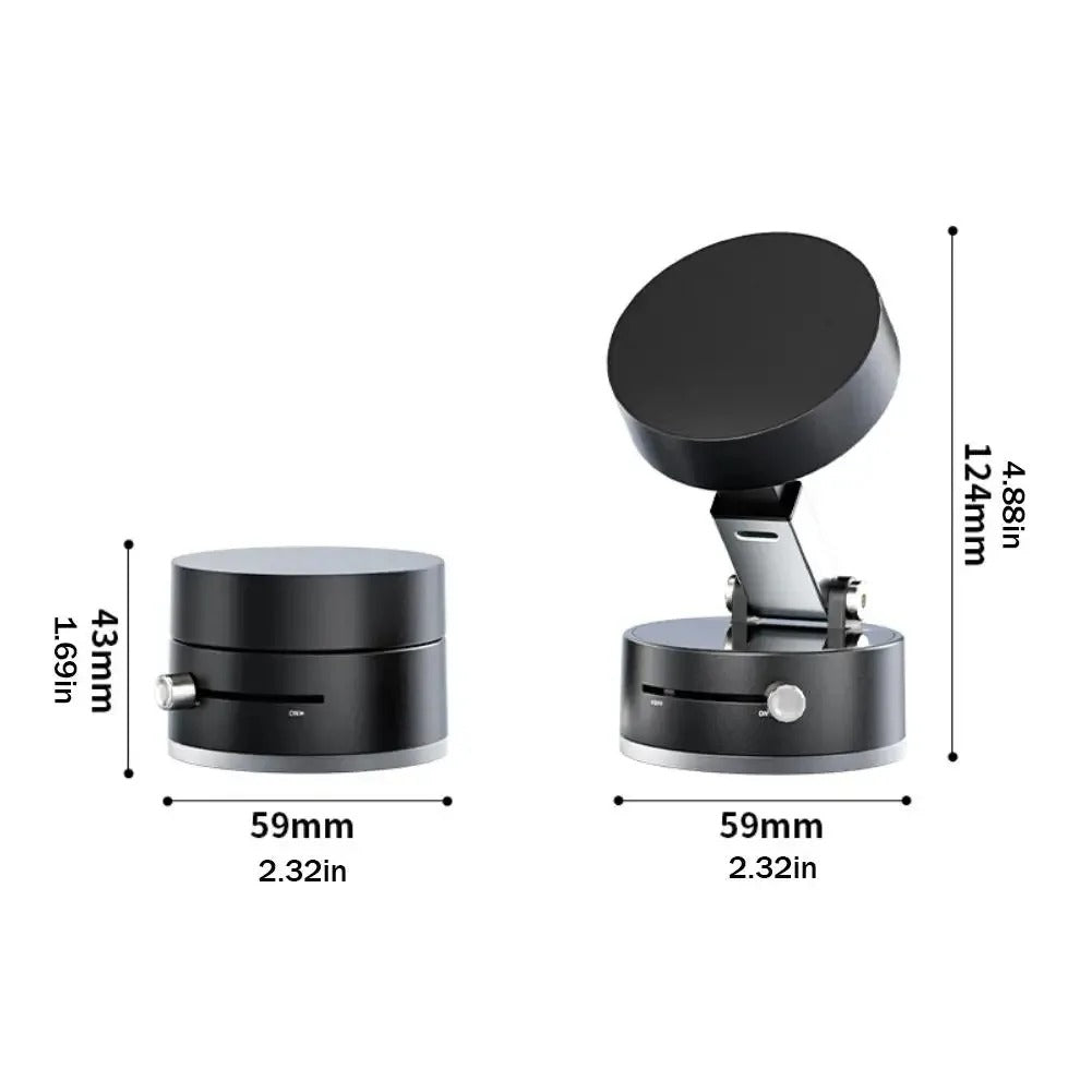 Ultra Magnetic Phone Holder Foldable Car Phone Mount Dashboard Phone Bracket 360 Degree Rotation Vacuum Suction Cup GPS Stand